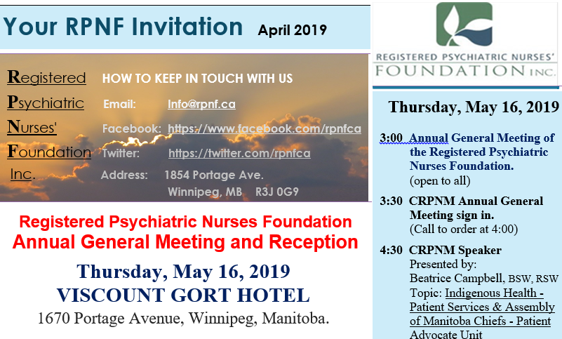 Your RPNF Invite! April 2019 Issue